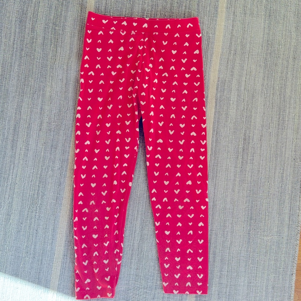 Cute crewcuts heart cotton leggings. Like new